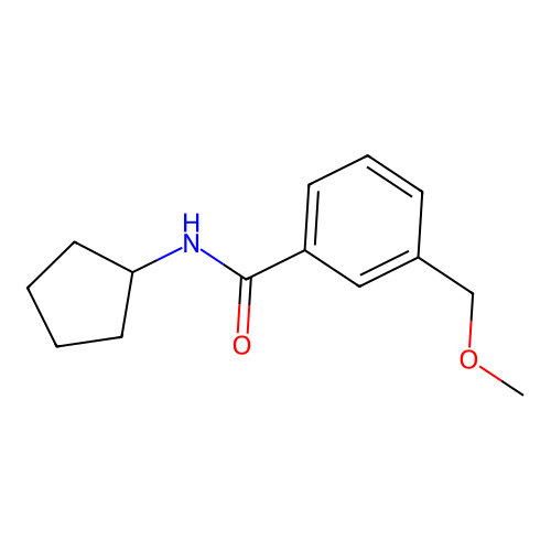 N-cyclopentyl-3-(methoxymethyl)benzamide structure