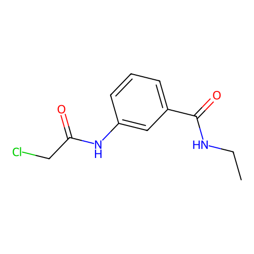 3-(2-chloroacetamido)-N-ethylbenzamide structure