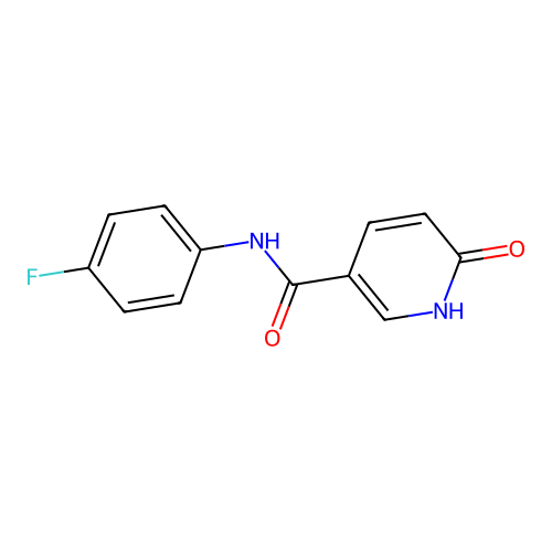 N-(4-fluorophenyl)-6-hydroxynicotinamide structure
