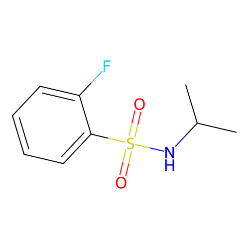 2-fluoro-N-(propan-2-yl)benzene-1-sulfonamide structure