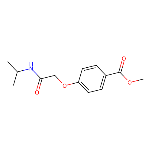 Methyl 4-(2-(isopropylamino)-2-oxoethoxy)benzoate structure