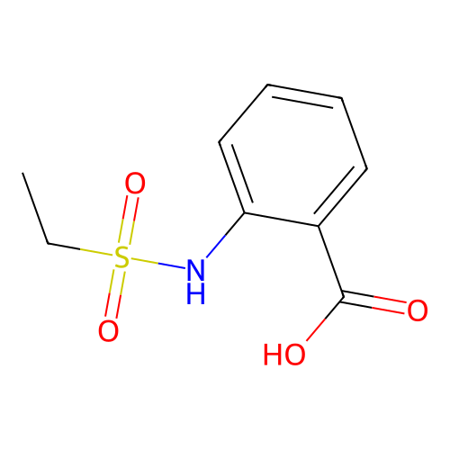 2-Ethanesulfonamidobenzoic acid structure