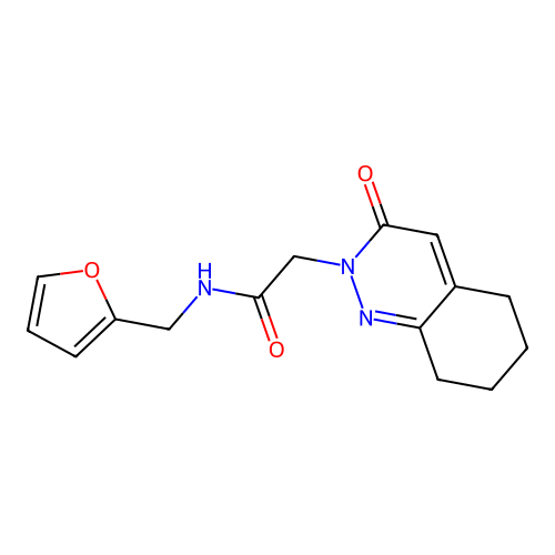 N-(furan-2-ylmethyl)-2-(3-oxo-5,6,7,8-tetrahydrocinnolin-2(3H)-yl)acetamide structure