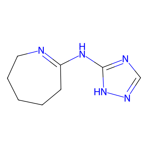 N-(4H-1,2,4-triazol-3-yl)-3,4,5,6-tetrahydro-2H-azepin-7-amine structure