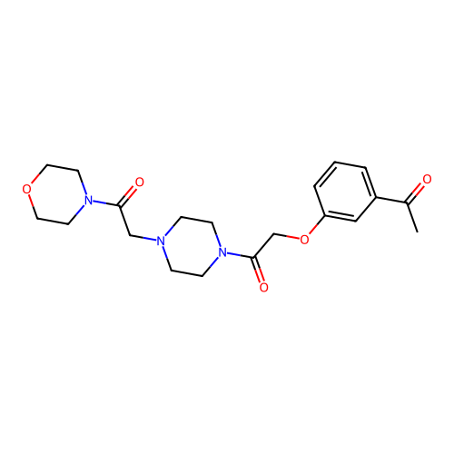 2-(3-Acetylphenoxy)-1-[4-[2-(4-morpholinyl)-2-oxoethyl]-1-piperazinyl]ethanone structure