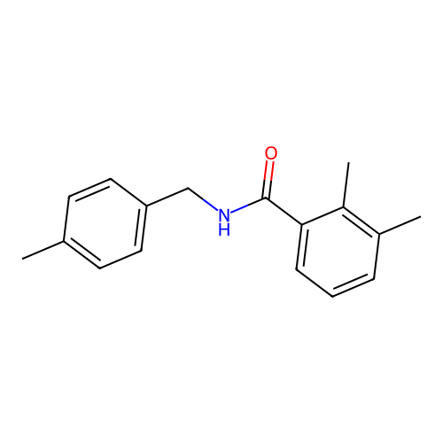 2,3-dimethyl-N-[(4-methylphenyl)methyl]benzamide structure
