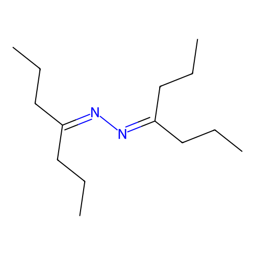 N-(heptan-4-ylideneamino)heptan-4-imine structure
