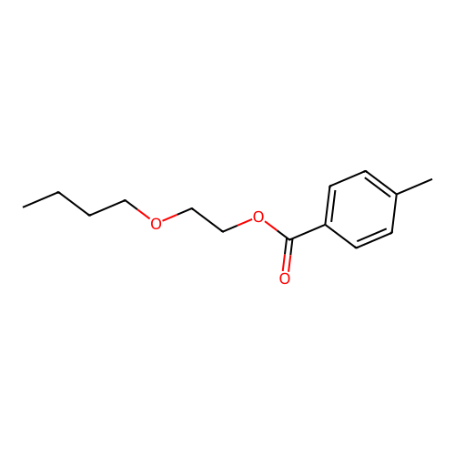 2-Butoxyethyl 4-methylbenzoate structure