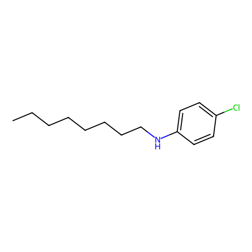 4-chloro-N-octylaniline structure