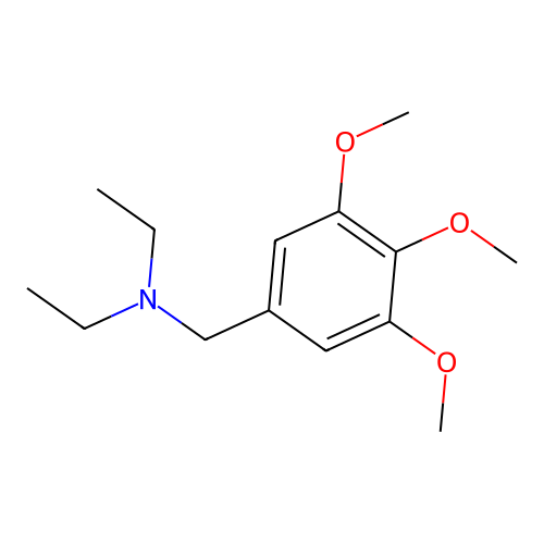 N-ethyl-N-[(3,4,5-trimethoxyphenyl)methyl]ethanamine structure