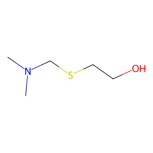 2-(Dimethylaminomethylsulfanyl)ethanol structure
