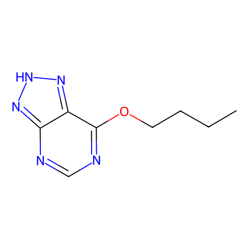 7-butoxy-2H-triazolo[4,5-d]pyrimidine structure