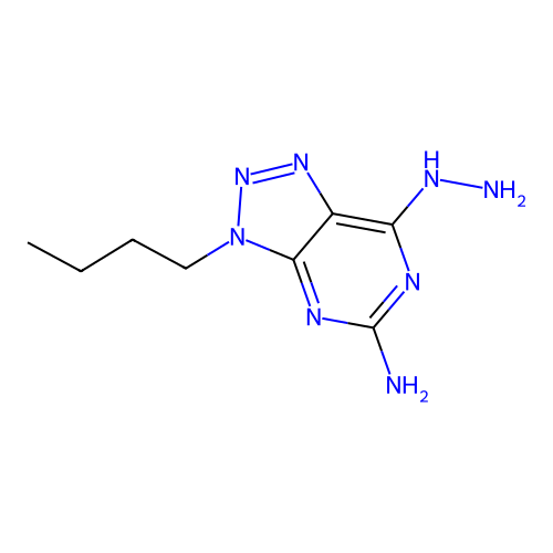 3-Butyl-7-hydrazinyl-3h-[1,2,3]triazolo[4,5-d]pyrimidin-5-amine structure