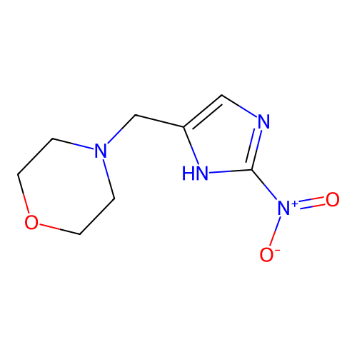 4-(2-Nitro-1H-imidazol-4-ylmethyl)-morpholine structure