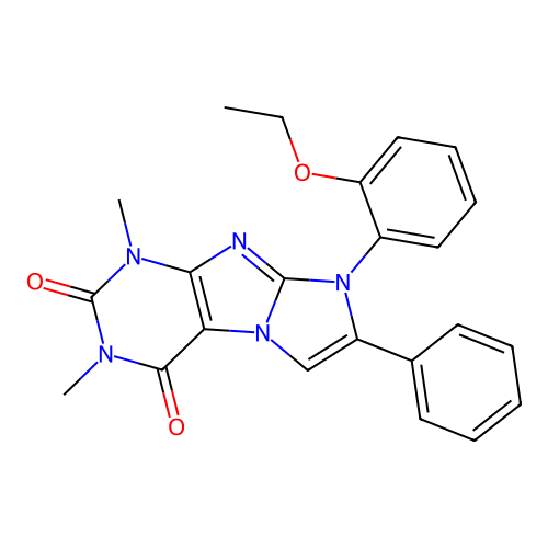 6-(2-Ethoxyphenyl)-2,4-dimethyl-7-phenylpurino[7,8-a]imidazole-1,3-dione structure