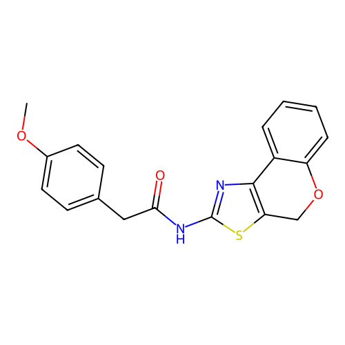 N-(4H-chromeno[4,3-d][1,3]thiazol-2-yl)-2-(4-methoxyphenyl)acetamide structure
