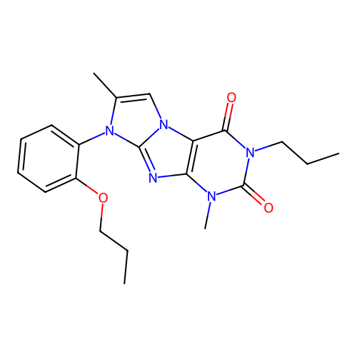 4,7-Dimethyl-6-(2-propoxyphenyl)-2-propylpurino[7,8-a]imidazole-1,3-dione structure
