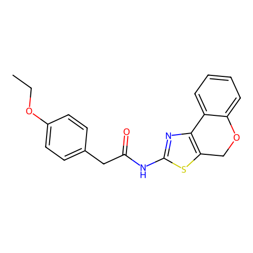 N-{4H-chromeno[4,3-d][1,3]thiazol-2-yl}-2-(4-ethoxyphenyl)acetamide structure