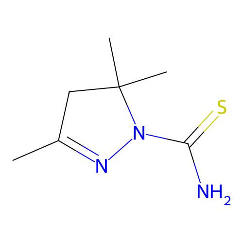 3,5,5-trimethyl-4H-pyrazole-1-carbothioamide structure