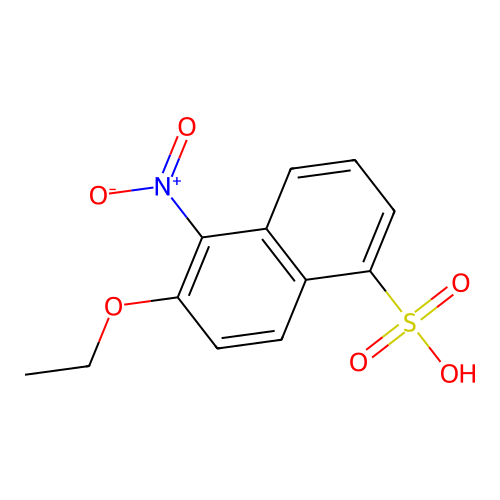 6-乙氧基-5-硝基萘-1-磺酸 structure