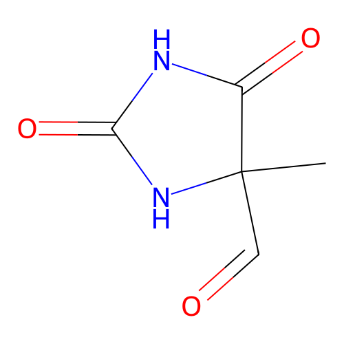 4-甲基-2,5-二氧代咪唑烷-4-甲醛 structure