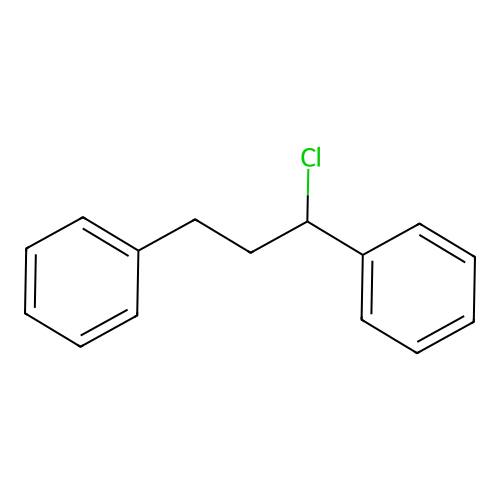 (1-Chloro-3-phenylpropyl)benzene structure