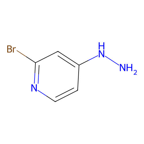 2-Bromo-4-hydrazinylpyridine structure