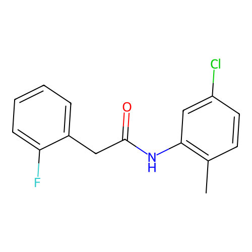 N-(5-chloro-2-methylphenyl)-2-(2-fluorophenyl)acetamide structure