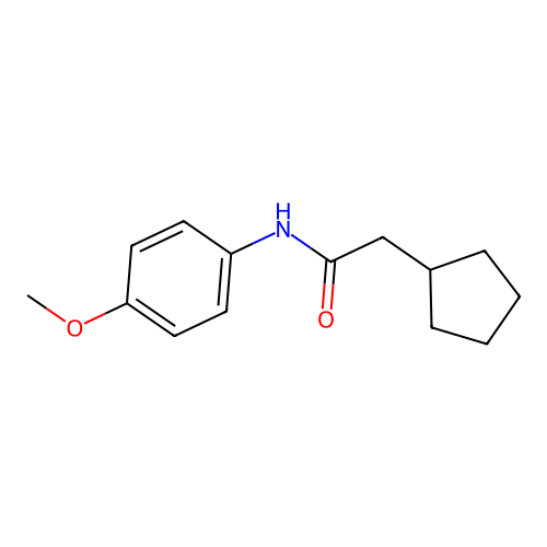 2-cyclopentyl-N-(4-methoxyphenyl)acetamide structure