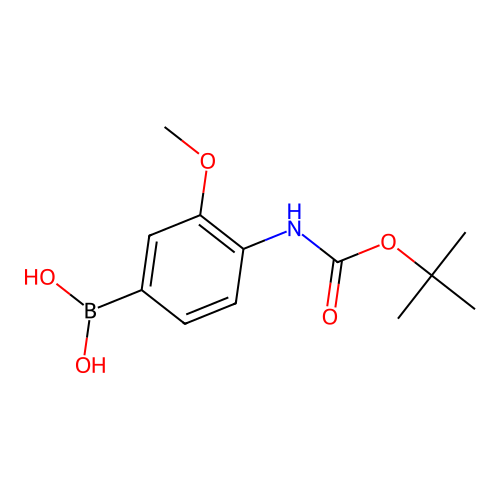 4-N-Boc-amino-3-methoxy-phenylboronic acid structure