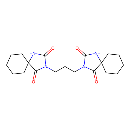 1,3-Diazaspiro[4.5]decane-2,4-dione, 3,3'-(1,3-propanediyl)bis- structure