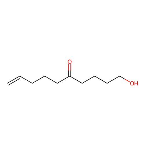 1-Hydroxydec-9-en-5-one structure