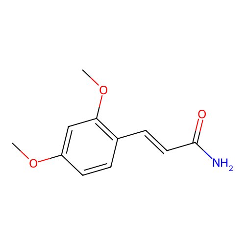3-(2,4-Dimethoxyphenyl)prop-2-enamide structure