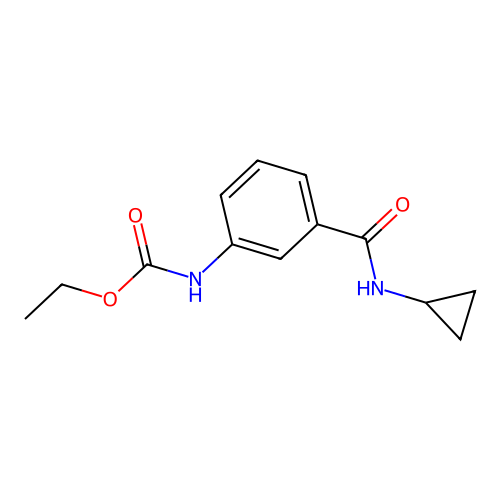 Ethyl (3-(cyclopropylcarbamoyl)phenyl)carbamate structure