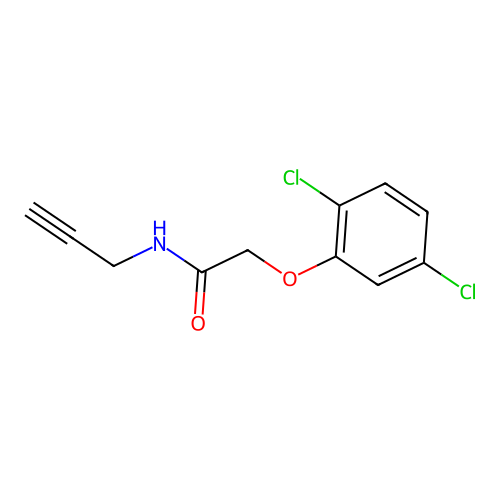 2-(2,5-dichlorophenoxy)-N-(prop-2-yn-1-yl)acetamide structure
