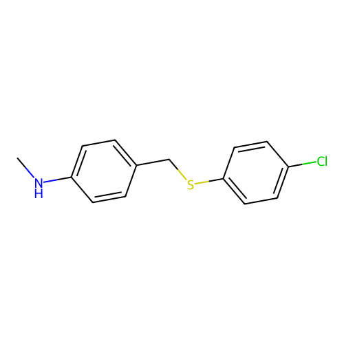 4-{[(4-Chlorophenyl)sulfanyl]methyl}-n-methylaniline structure