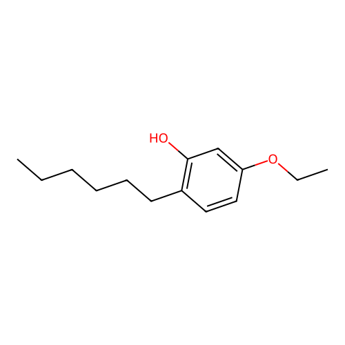 Phenol, 5-ethoxy-2-hexyl- structure