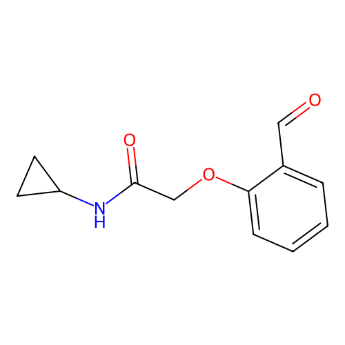 N-cyclopropyl-2-(2-formylphenoxy)acetamide structure