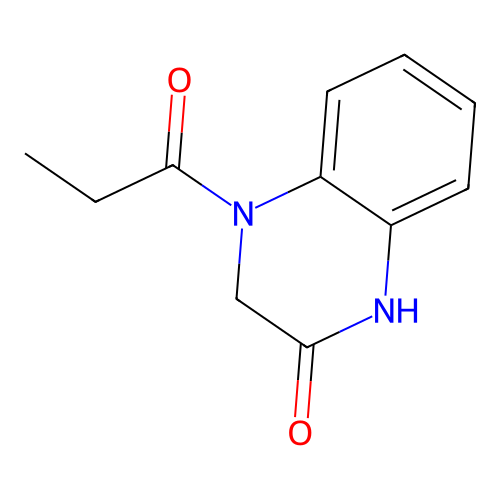 4-Propanoyl-1,2,3,4-tetrahydroquinoxalin-2-one structure