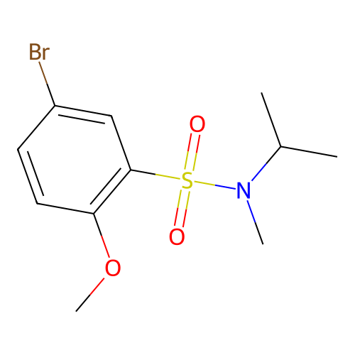 5-Bromo-n-isopropyl-2-methoxy-n-methylbenzenesulfonamide structure