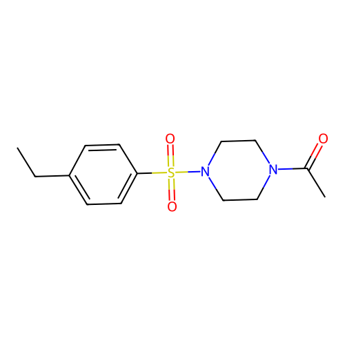 1-Acetyl-4-[(4-ethylphenyl)sulfonyl]piperazine structure