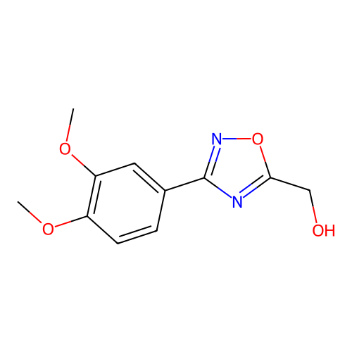 [3-(3,4-Dimethoxyphenyl)-1,2,4-oxadiazol-5-yl]methanol structure