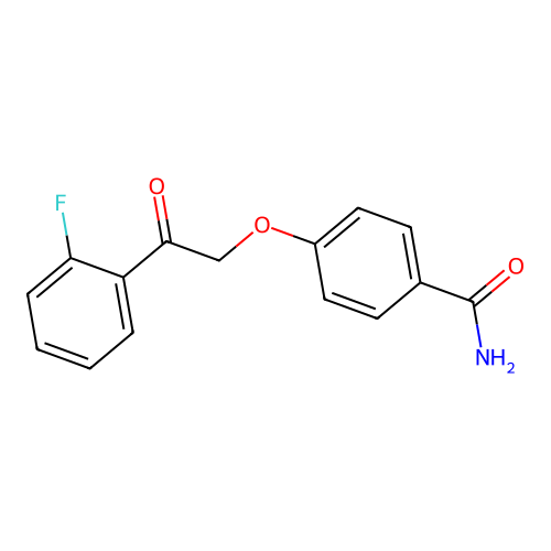 4-[2-(2-Fluorophenyl)-2-oxoethoxy]benzamide structure