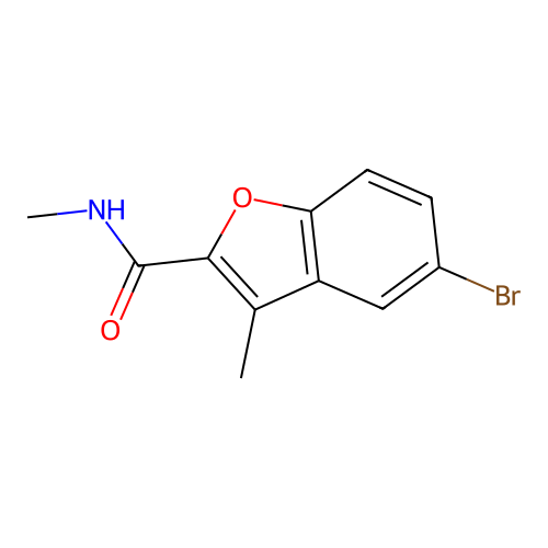 5-Bromo-n,3-dimethylbenzofuran-2-carboxamide structure