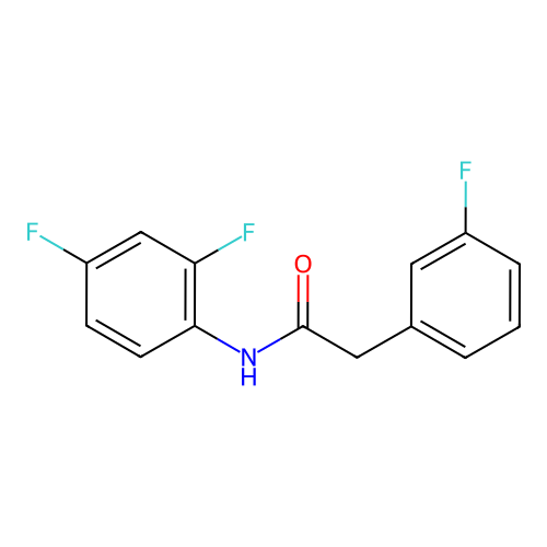 N-(2,4-difluorophenyl)-2-(3-fluorophenyl)acetamide structure