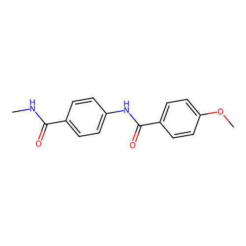 4-methoxy-N-{4-[(methylamino)carbonyl]phenyl}benzamide structure
