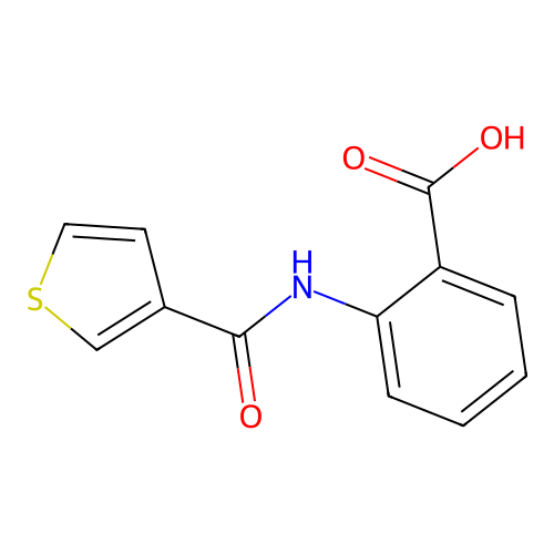 2-[(Thien-3-ylcarbonyl)amino]benzoic acid structure