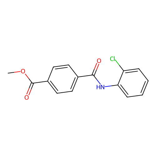 Methyl 4-[(2-chlorophenyl)carbamoyl]benzoate structure