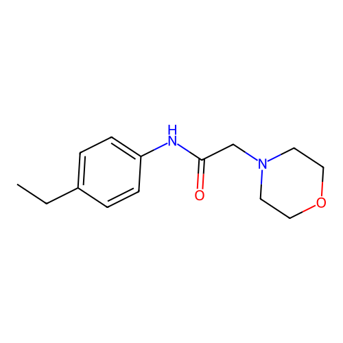 N-(4-ethylphenyl)-2-morpholinoacetamide structure