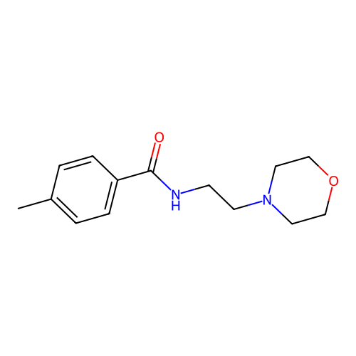 4-methyl-N-[2-(morpholin-4-yl)ethyl]benzamide structure
